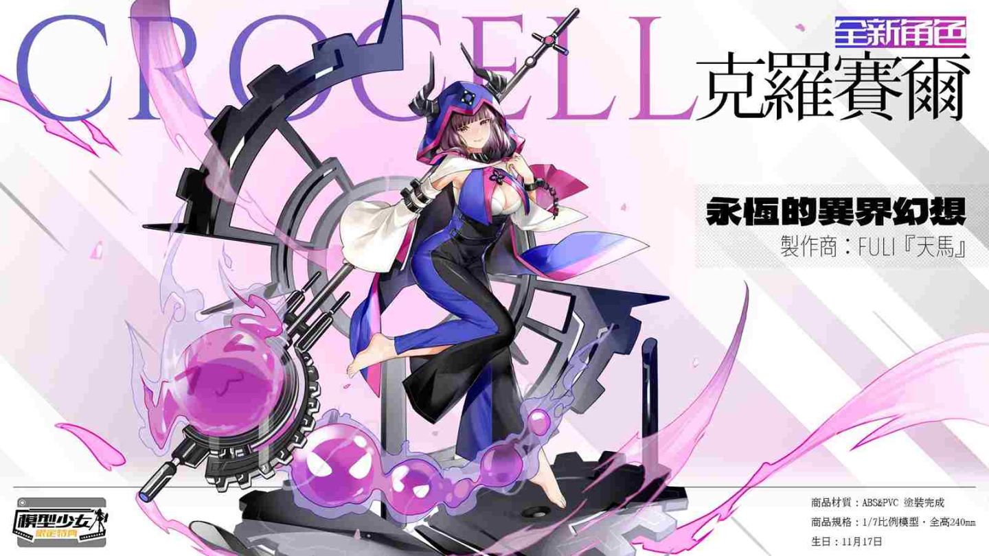 《模型少女：限定特典》預告即將推出新角色「克羅賽爾」＆全新玩法「命運遊樂場」