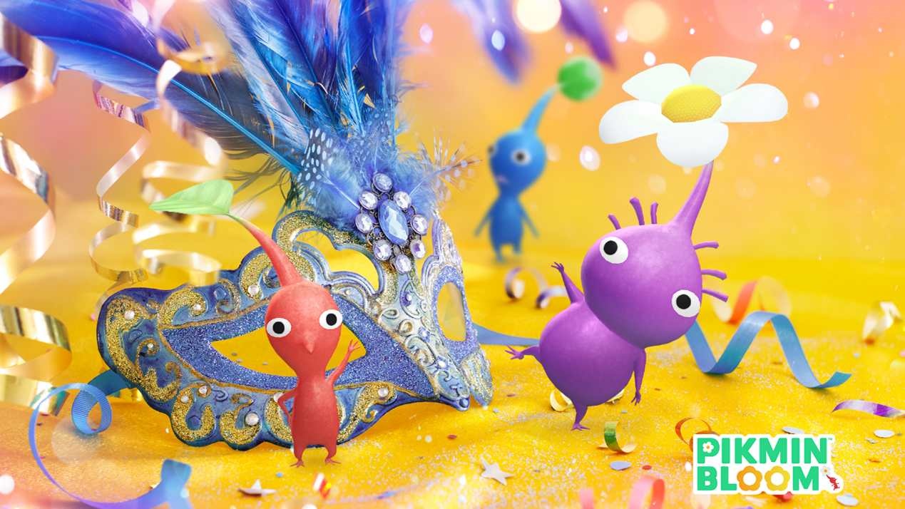 《Pikmin Bloom》跟著里約狂歡節飾品皮克敏一起隨著節奏搖擺