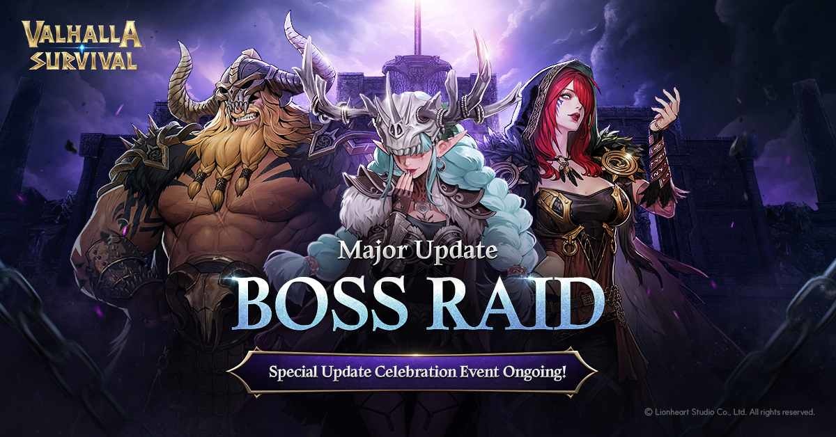 《Valhalla Survival》大規模更新！Boss 突襲戰、新章節「阿斯嘉特」等精彩內容登場