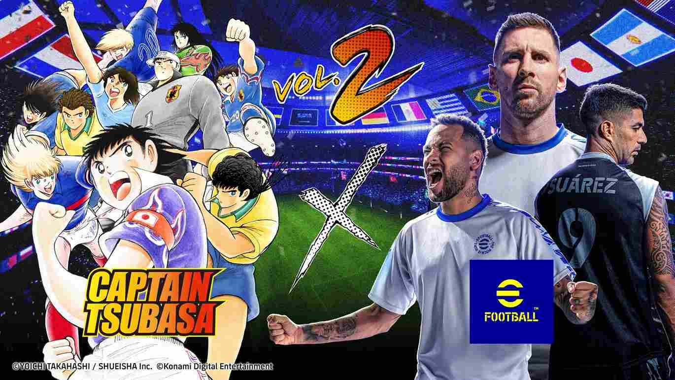 《eFootball×足球小將翼》第 2 彈今天開球！解鎖高橋陽一繪製 Neymar Jr. ＆ Lionel Messi 特別版卡牌