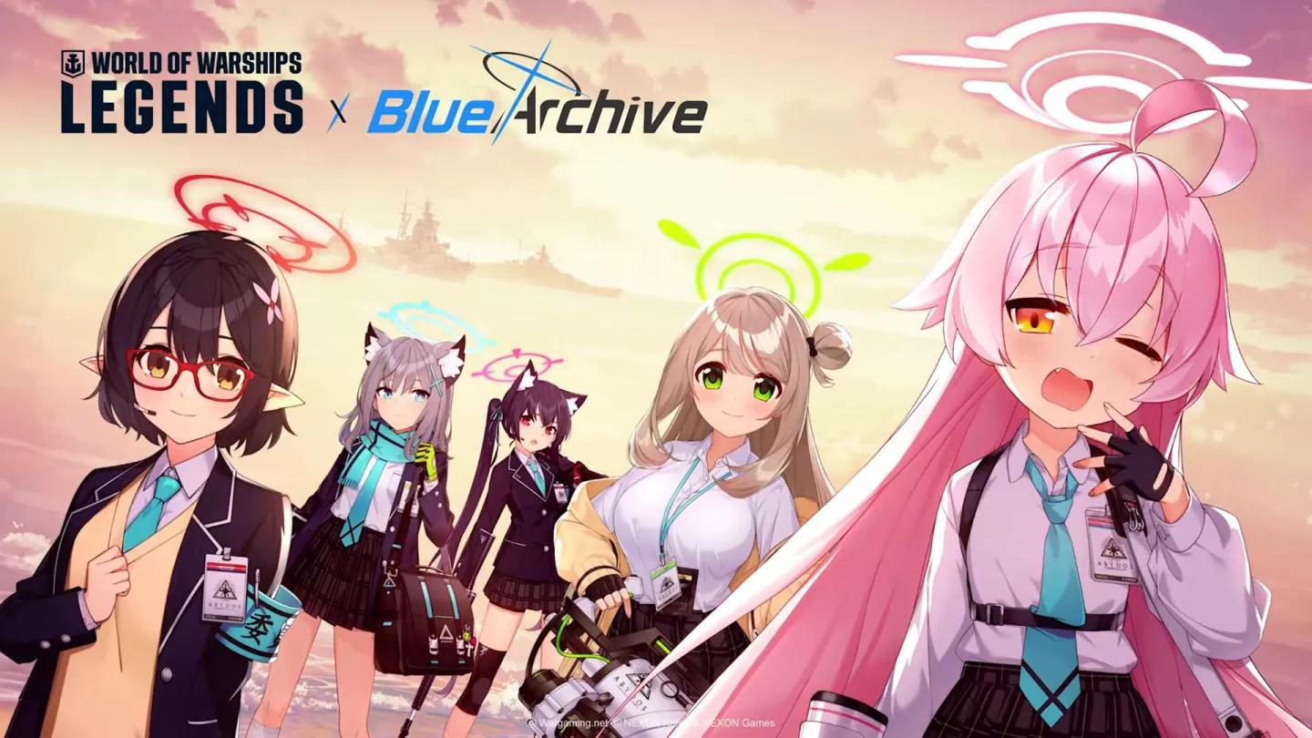 《蔚藍檔案》與《戰艦世界》預告合作內容，對策委員會成員擔任戰艦指揮官